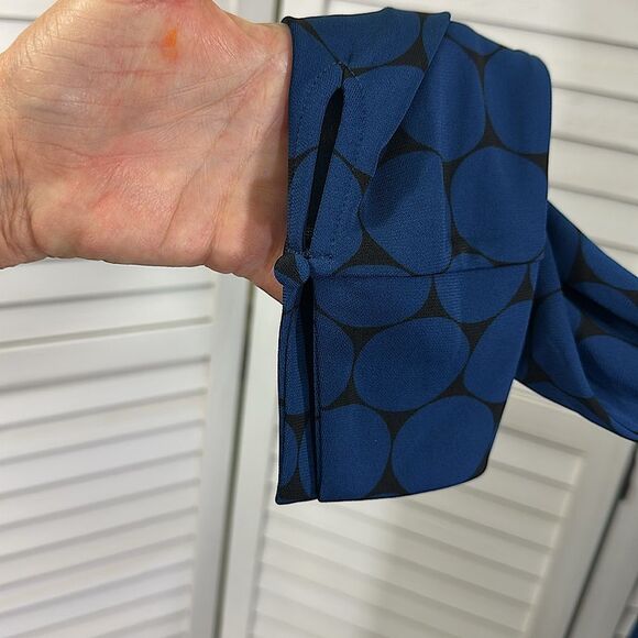 Ann Taylor Wrap Dress Size 6 Blue Jersey Knit NWOT - Picture 6 of 12